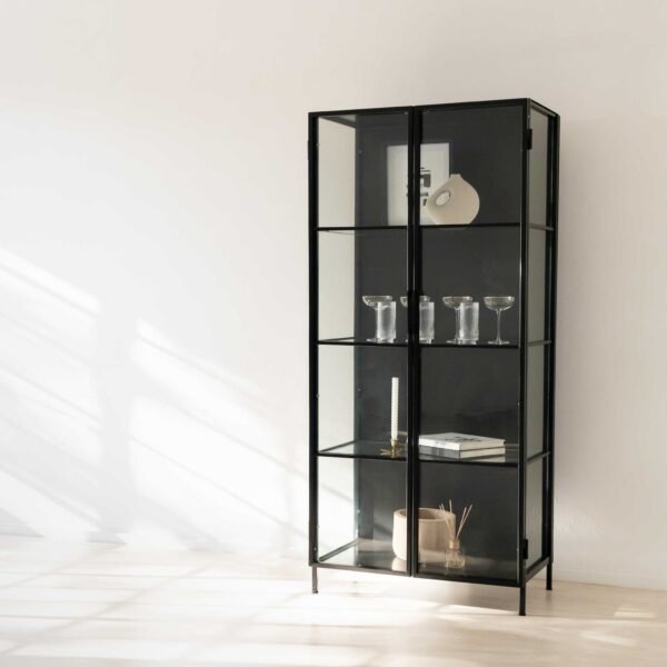 STUDIO DELTA - CLEAR GLASS DISPLAY CABINET