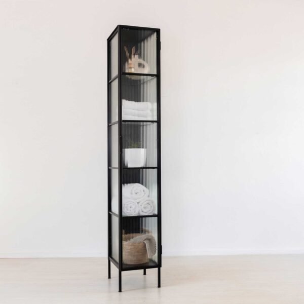 STUDIO DELTA - NARROW GLASS DISPLAY CABINET