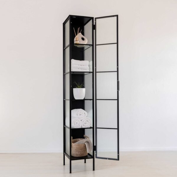 STUDIO DELTA - NARROW GLASS DISPLAY CABINET