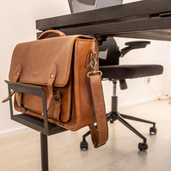 STUDIO DELTA STEEL AND WOOD OFFICE DESK IN BLACK